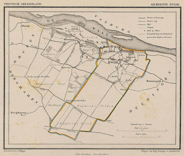 map communityplan Ewijk by Kuyper (Kuijper)