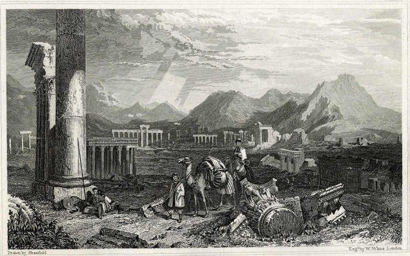 Ruinen von Palmera (Thadmor) in der Wuste in Syrien by Stranfield, W. Wilkens, London