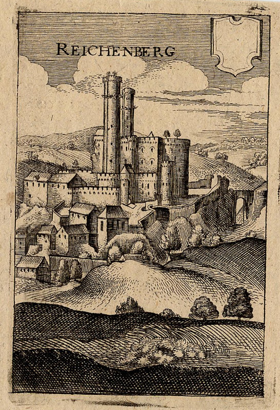 view Reichenberg by M. Merian