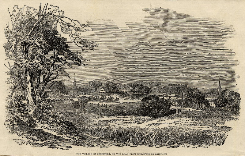 The village of Schestedt, on the road from Schleswig to Osterade by nn