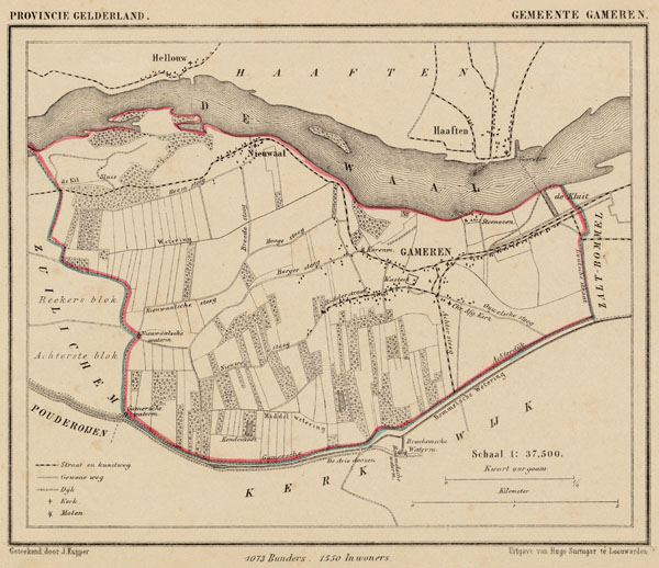 map communityplan Gameren by Kuyper (Kuijper)