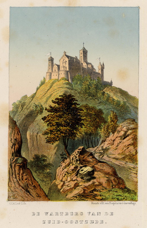 view De Wartburg van de Zuid-Oostzijde by C.C.A. Last