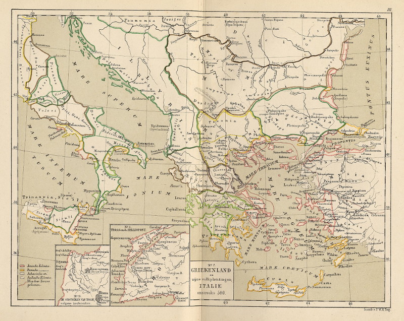 Griekenland en zijne volkplantingen; Italie omstreeks 500 by P.W.M. Trap