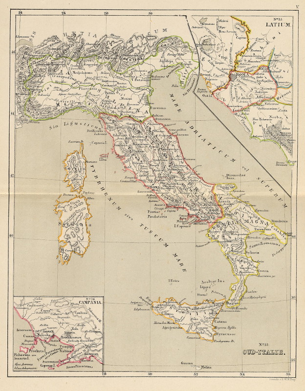 Oud-Italie; Latium;  Campania by P.W.M. Trap