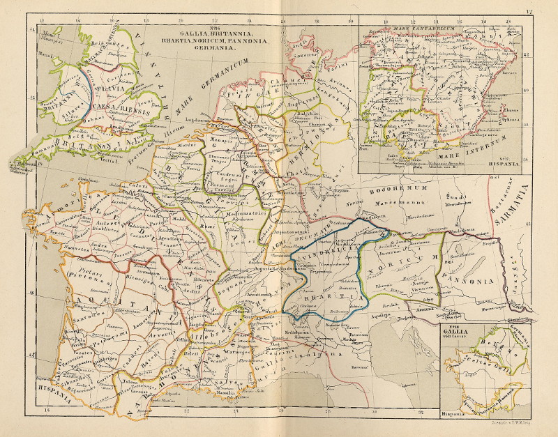 Gallia, Brittania, Rhaetia, Noricum, Pannonia, Germania; Hispania by P.W.M. Trap