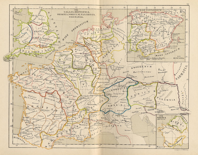 Gallia, Brittania, Rhaetia, Noricum, Pannonia, Germania; Hispania by P.W.M. Trap