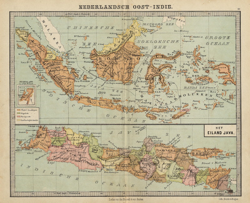 Nederlandsch Oost-Indie; Het eiland Java by Emrik & Binger