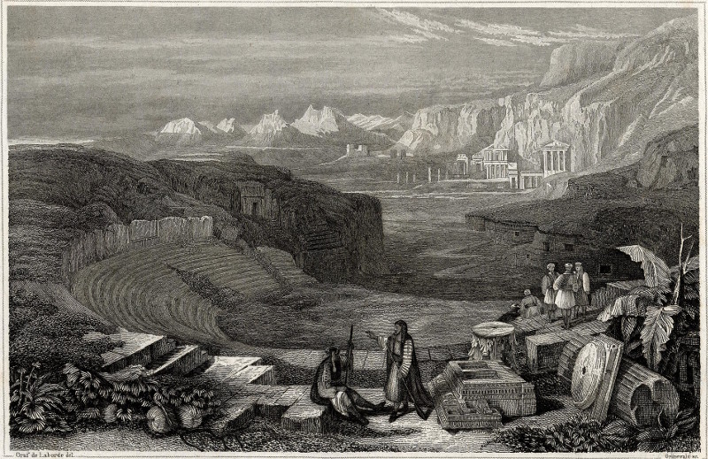 Ruinen von Selah (Petra) in Arabien by Laborde, Grunewald