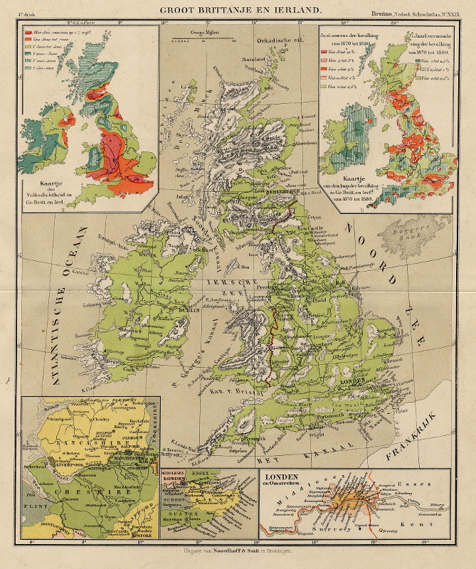 Groot Brittanje en Ierland by F. Bruins