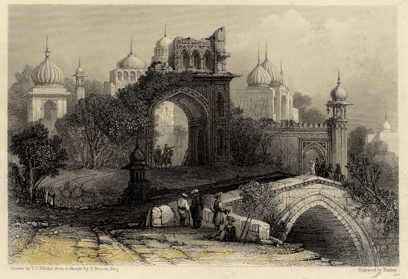 Delhi, Ancient Gateway by T.C. Dibdin, T. Bacon, E. Finden