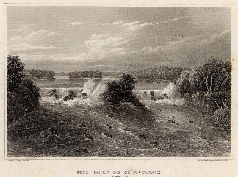 The falls of St. Anthony, Mississippi (General view) by H.J. Meyer