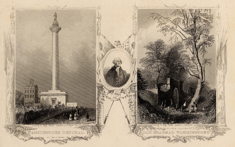 Washingtons Denkmal zu Baltimore, Das Grabmal Washingtons by A.H. Payne