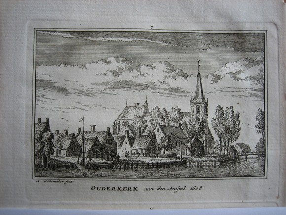 view Ouderkerk a/d Amstel by Abraham Rademaker
