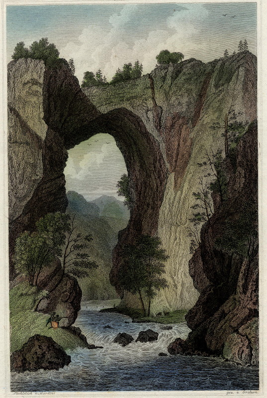 view Die Naturliche Brucke in Virginien, Verein. Staaten by Martini, Graham
