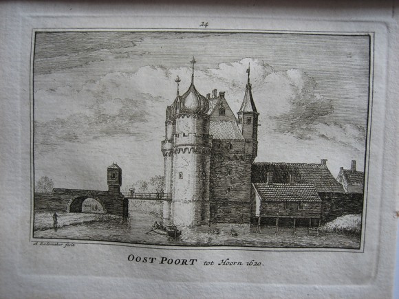 view Oost poort te Hoorn by Abraham Rademaker