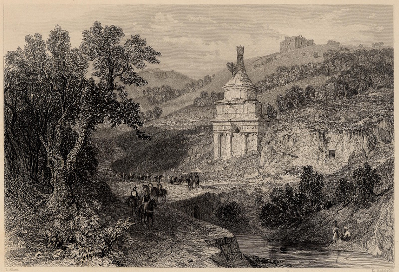 Absalom´s tomb, near Jerusalem by T. Allom, W. Radclyffe