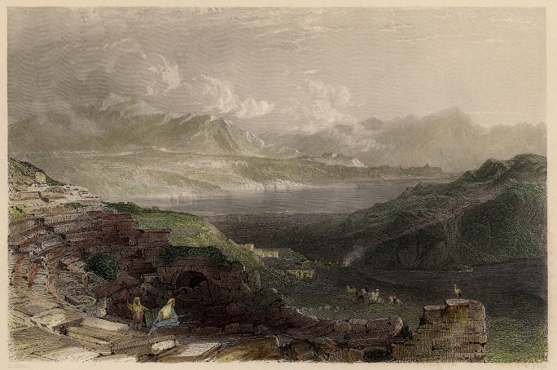 Lake of Tiberias, or sea of Galilee by T. Allom, W. Floyd