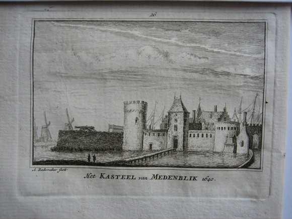 view Het kasteel van Medemblik by Abraham Rademaker