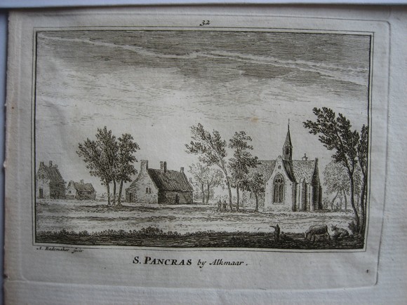 view S. Pancras bij Langedijk by Abraham Rademaker