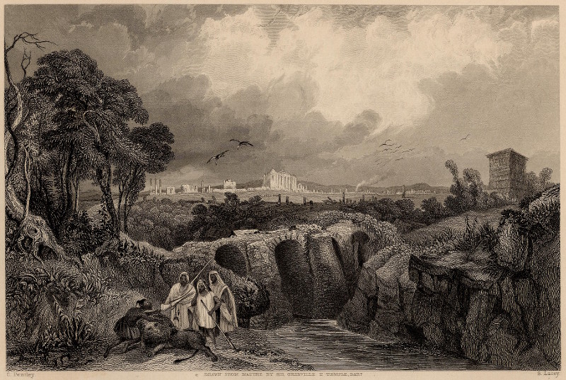 Ruins at Sbeitlah, (the ancient Sufetula,) Tunis. by C. Bentley, S. Lacey