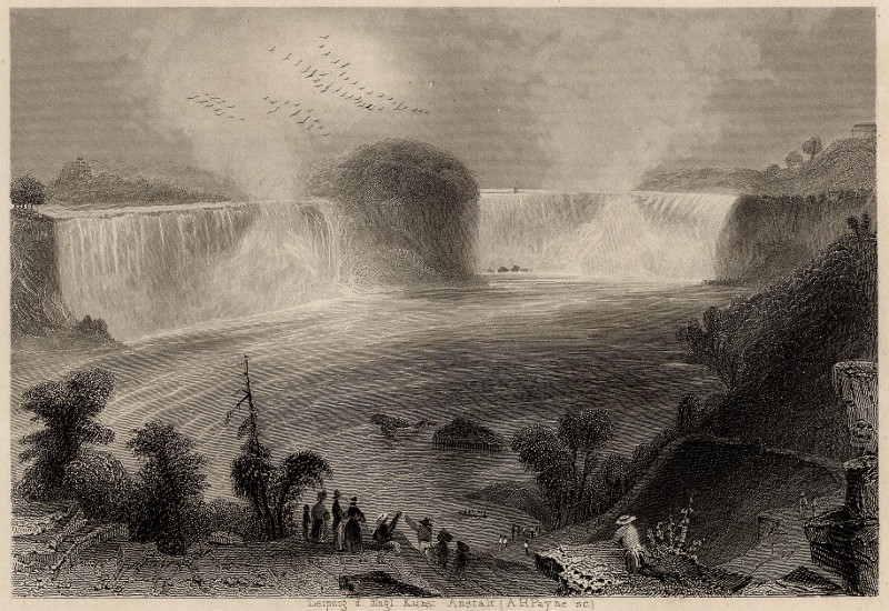 Der Fall des Niagara vom Clifton House aus by A.H. Payne