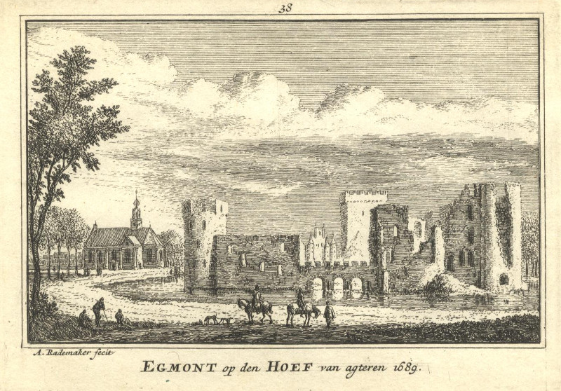 Egmont op den Hoef van agteren 1689 by Abraham Rademaker