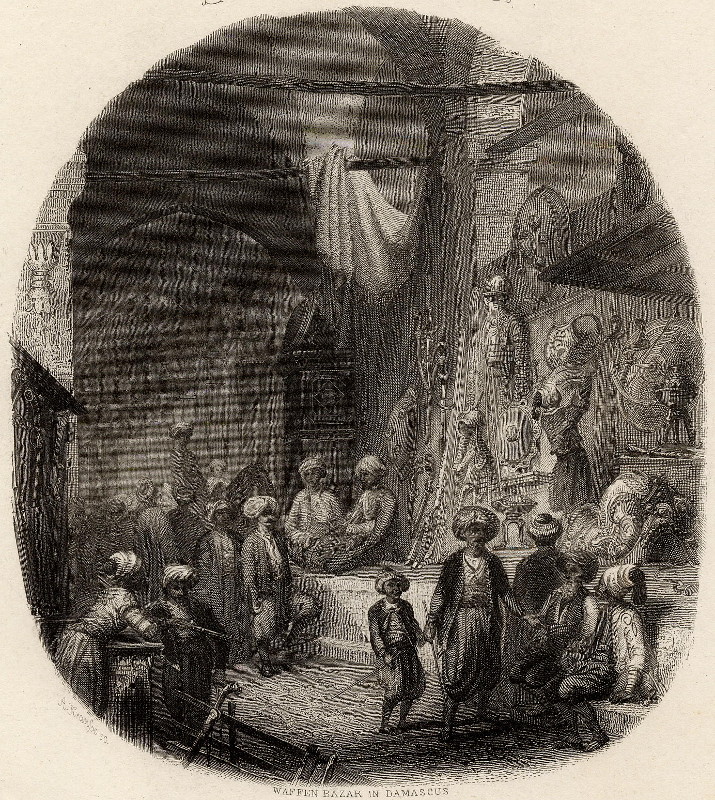 Waffen bazar in Damascus by A. Krausse