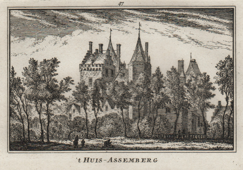 t Huis Assemberg, Heemskerk by Abraham Rademaker