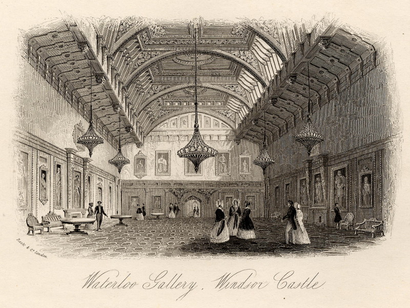 Waterloo Gallery, Windsor Castle by William & Henry Rock