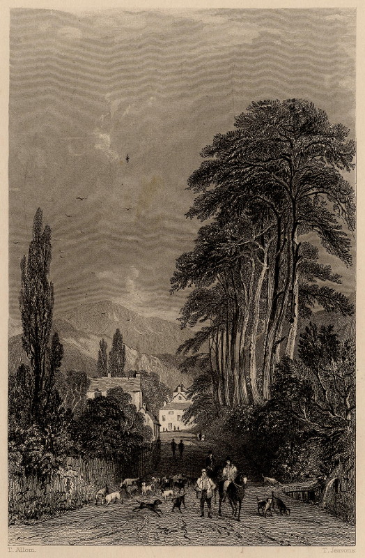 view Approach to Ambleside, Westmorland by T. Allom, T. Jeavons