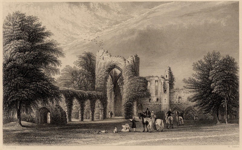 Calder Abbey, Cumberland by G. Pickering, W. Taylor
