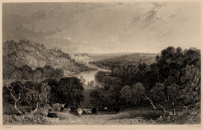 Barnard Castle, Durham by T. Allom, W. Le Petit