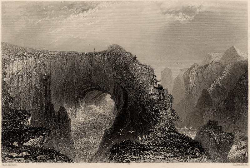 The Buller of Buchan (near Peterhead) by W.H. Bartlett, R. Brandard