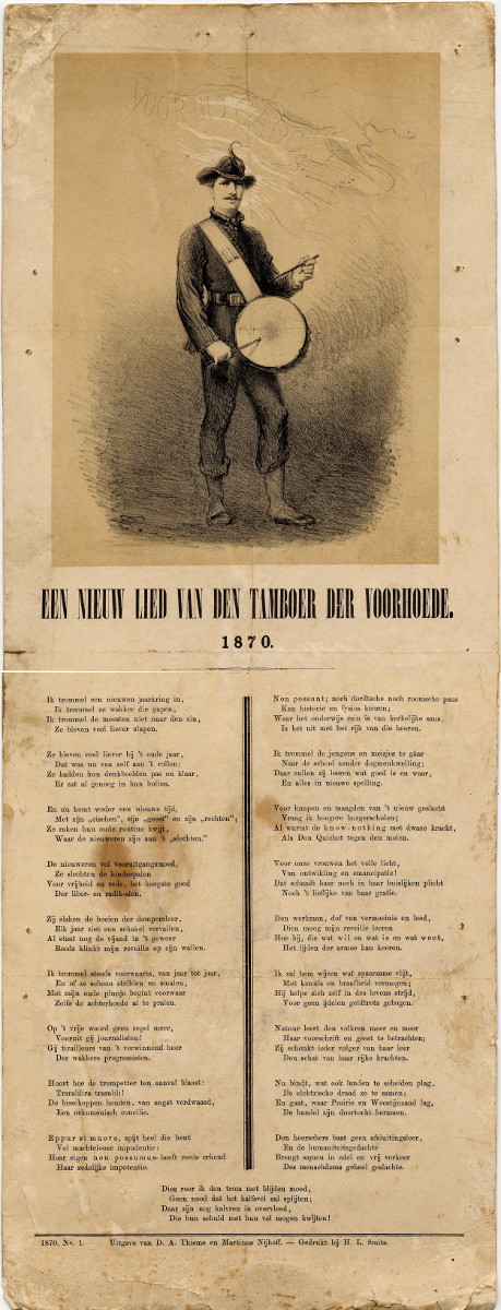 print Een nieuw lied van den tamboer der voorhoede by nn, H.L. Smits