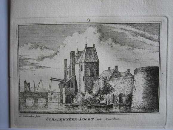 view Schalkwijker Poort te Haarlem by Abraham Rademaker