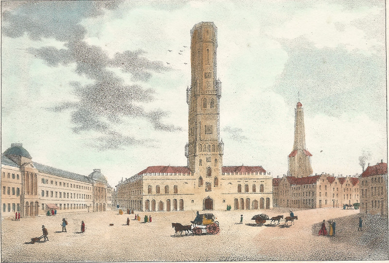 Vue de la place de Bruges by J.B. Madou, M. Jobard