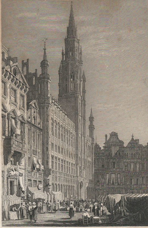view Brussels by S. Prout, E.I. Roberts