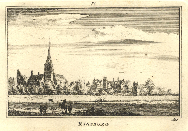 view Rijnsburg by Abraham Rademaker