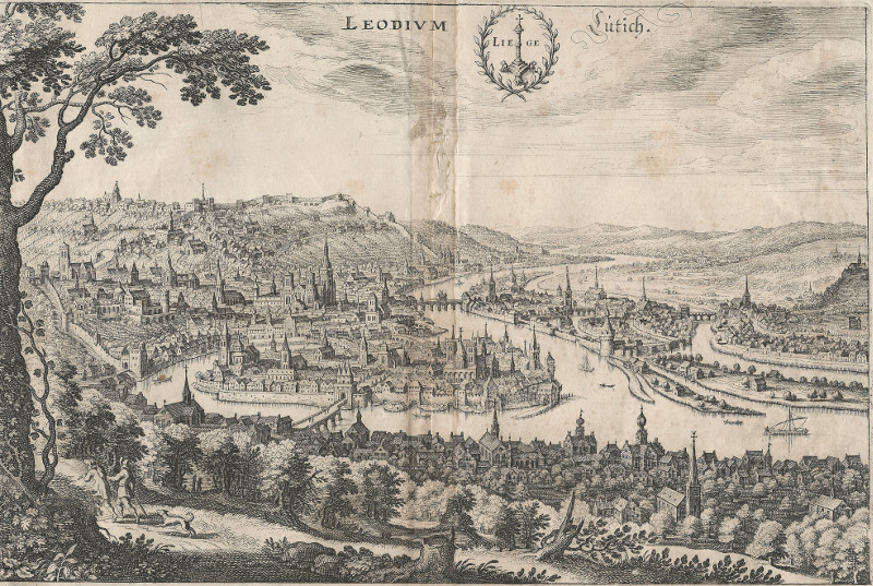Leodium, Liege, Lütich by Merian