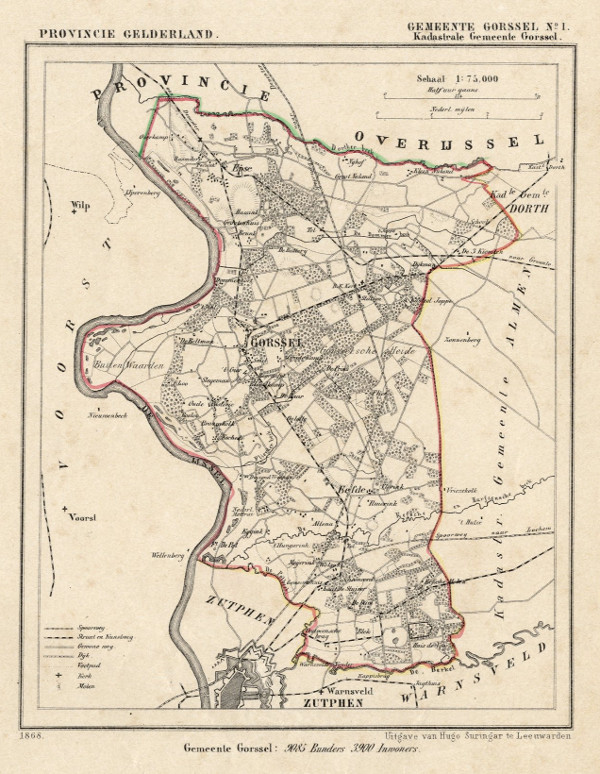 map communityplan Gorssel (Kad gem Gorssel) by Kuyper (Kuijper)