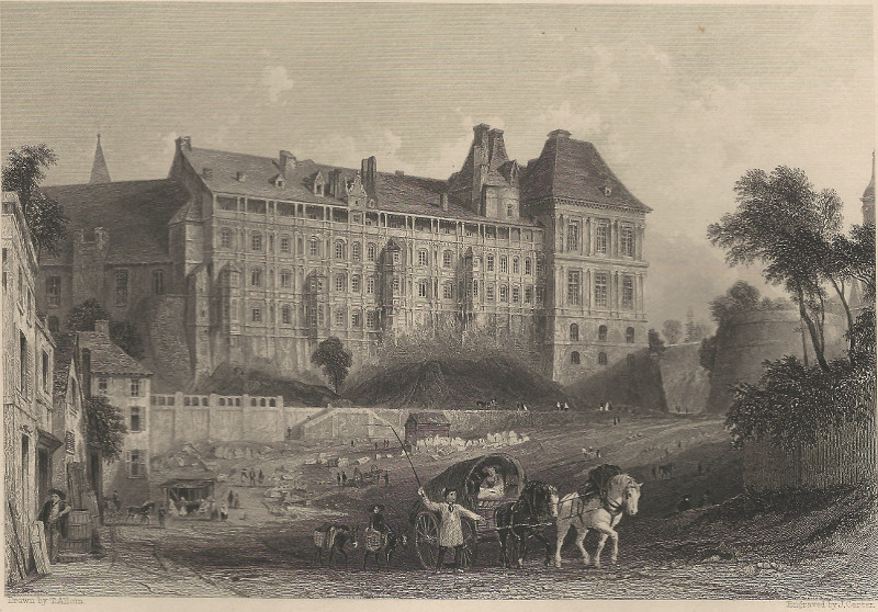 Chateau de Blois by T. Allom, J. Carter