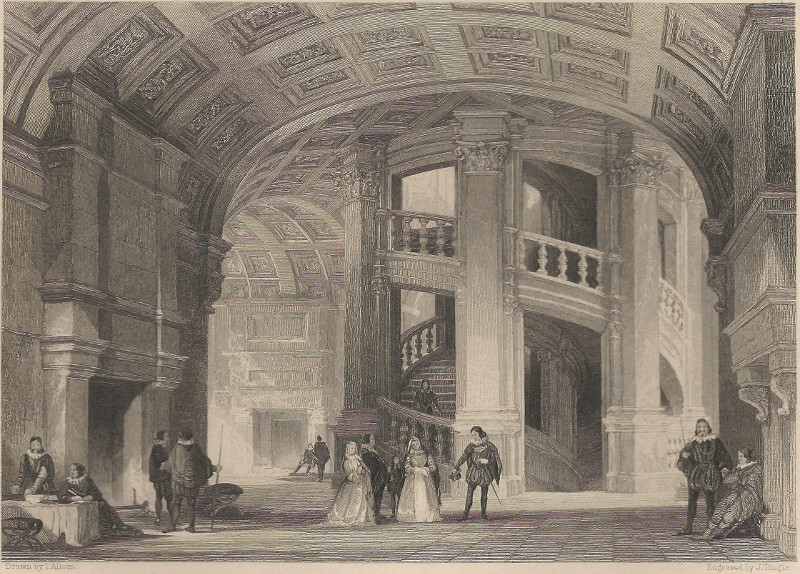Chateau de Chambord, near Blois by T. Allom, J.Tingle