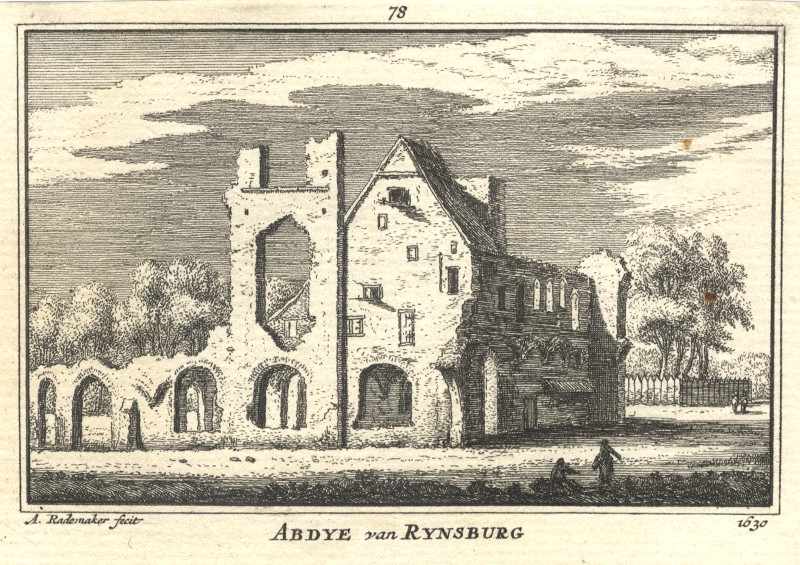 Abdye van Rynsburg by Abraham Rademaker