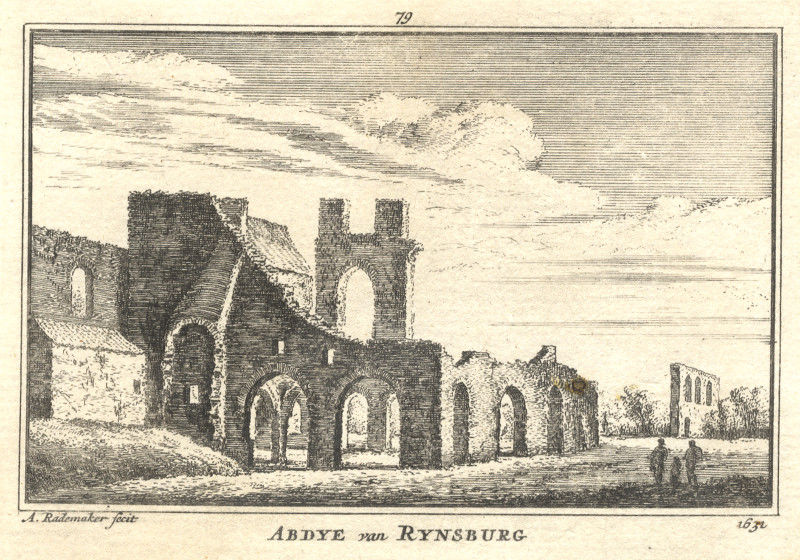 Abdye van Rynsburg by Abraham Rademaker