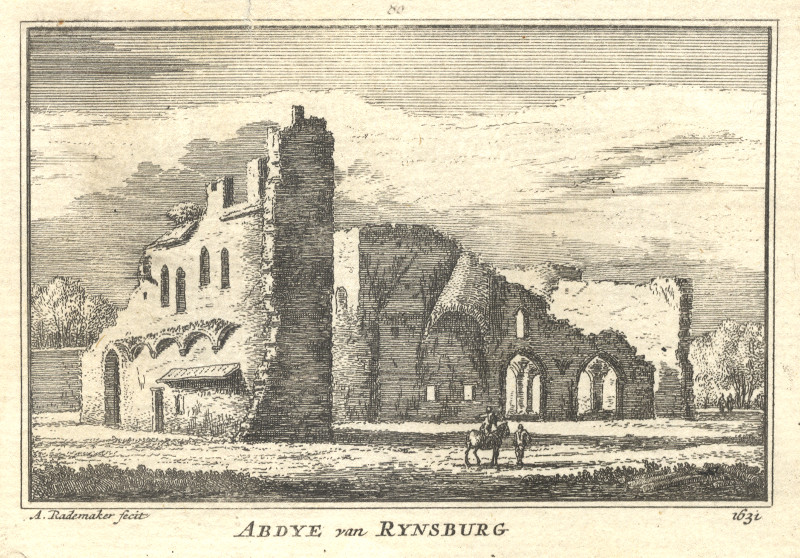 Abdye van Rynsburg; 1631 by Abraham Rademaker