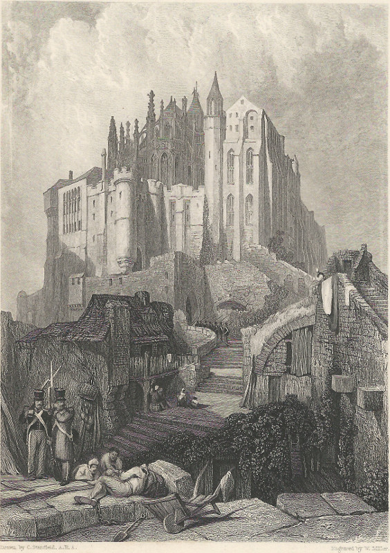 view Mont St Michel, Within the walls by C. Stanfield, W. Miller