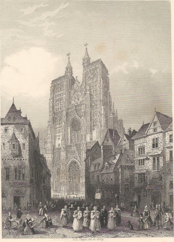 view Abbeville Cathedral by A.H. Payne