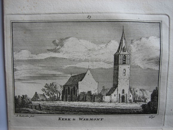 view Kerk te Warmond by Abraham Rademaker