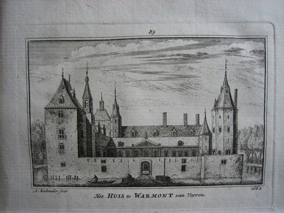 view Het Huis te Warmond vanaf de voorkant by Abraham Rademaker