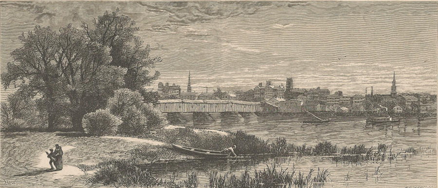 Hartford, from East Side of the River by W. Roberts, J.D.W.